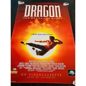 Movie Theater Cinema Poster Lobby Card vtg 1993 Dragon Bruce Lee Story Kung Fu